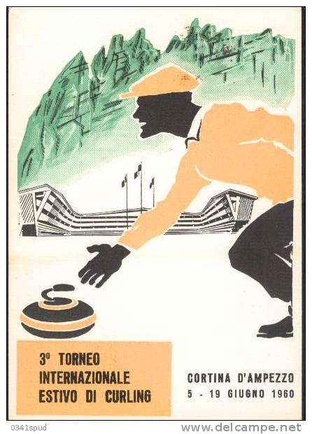 1960 Italia  Cortina D´Ampezzo  Curling - Winter (Other)