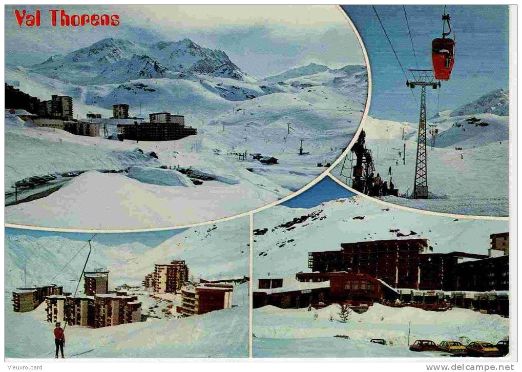 CPSM. VAL THORENS. ALTITUDE 2300 3400 M.  DATEE 1978. FLAMME. - Val Thorens