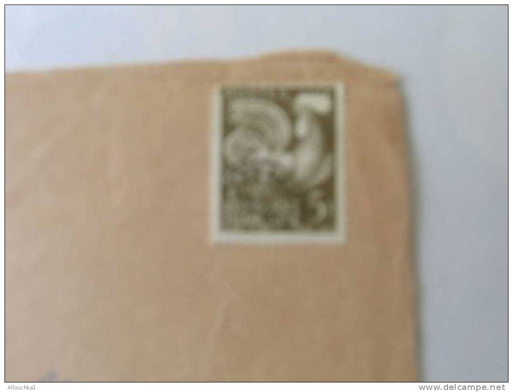 MARCOPHILIE LETTRE AVEC TIMBRE "préo" PREOBLITERE 5F  DE 1958 POUR STRASBOURG  ADRESSE A DES DOCTEUR DEVANT ENVELOPPE - Postal Rates
