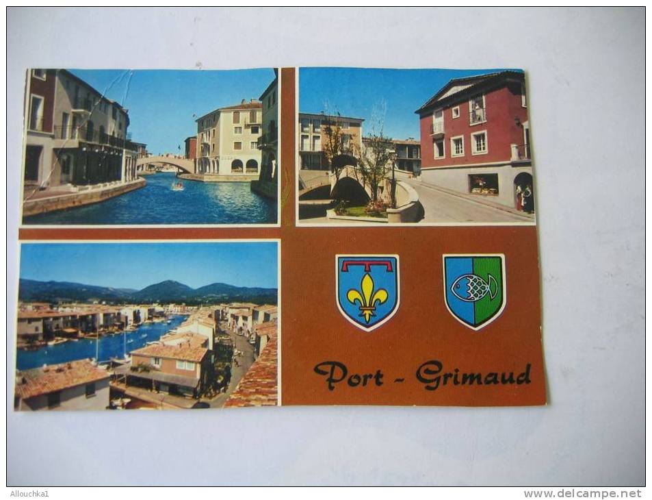 PORT GRIMAUD 1ERE CITE LACUSTRE DE FRANCE  DANS LE VAR 83 EN 1993 / POUR DIGNE 04 DECOUPEE - Port Grimaud