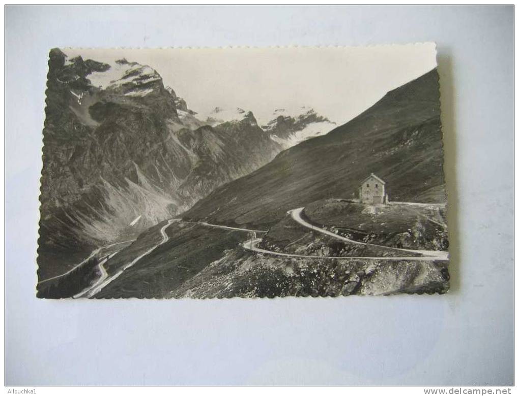 ROUTE DE L'ISERAN MAISON CANTONNIERE /LACETS DESSUS DE VAL D' ISERE/ SAVOIE 73 POSTEE A BRIANCON HAUTES ALPES 05 EN 1952 - Val D'Isere