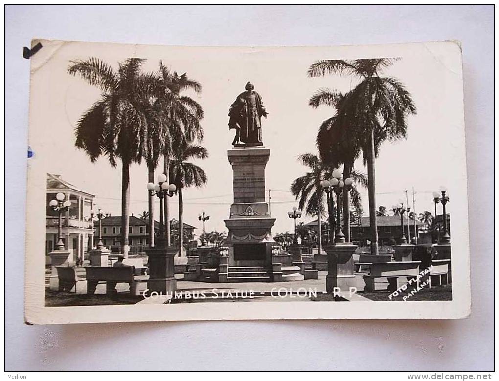 Panama -Colombus Statue -Cristobal Colón     1940´s  G  D21965 - Panama