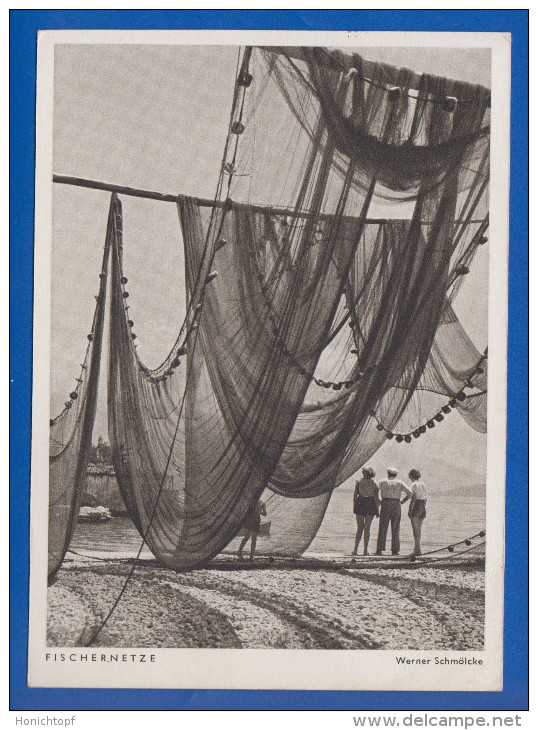 Schiffe; Fischernetze; Foto Werner Schmölke; Bateaux - Fishing Boats