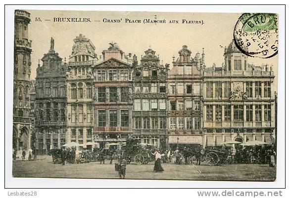 BRUXELLES.-GRAND' PLACE .-Marché Aux Fleurs.--.-CVB 432 - Märkte