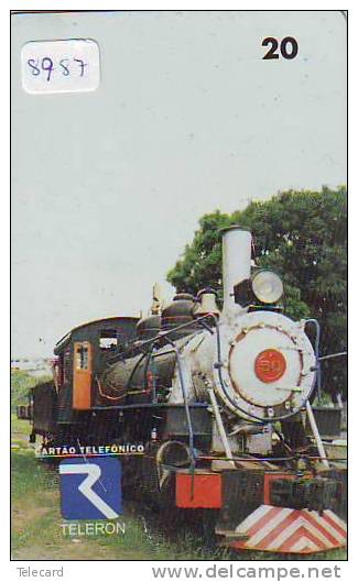 Telefonkarte Brasilien Train (8987) DAMPF Eisenbahn Trein Locomotive Zug Japon Japan Karte - Brésil