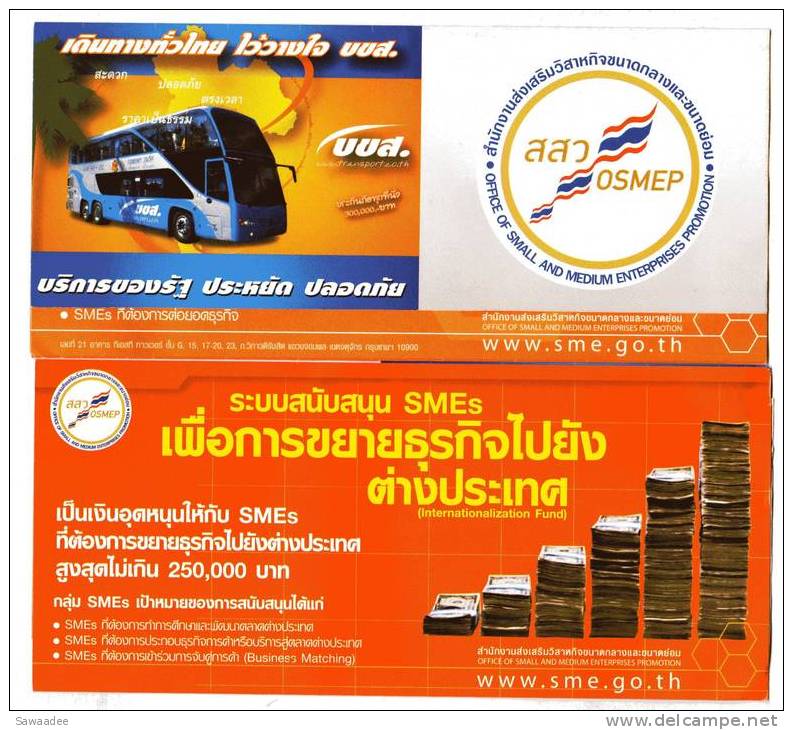 ETUI - TICKET DE BUS - OSMEP - THAILANDE - Andere & Zonder Classificatie