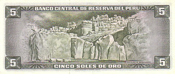 PEROU   5 Soles De Oro  Daté Du 15-08-1974   Pick 99c     ***** BILLET  NEUF ***** - Perú