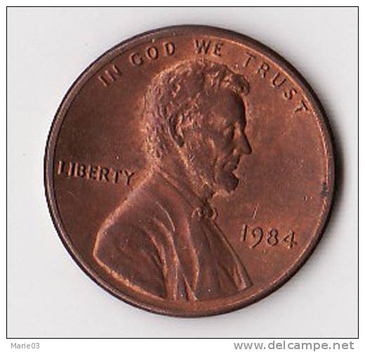 One Cent - Lincoln - 1984 - 1959-…: Lincoln, Memorial Reverse