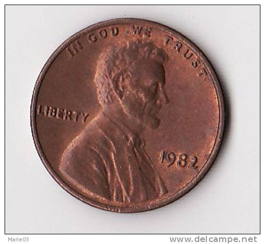 One Cent - Lincoln - 1982 - 1959-…: Lincoln, Memorial Reverse