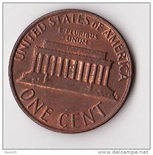 One Cent - Lincoln - 1982 - 1959-…: Lincoln, Memorial Reverse