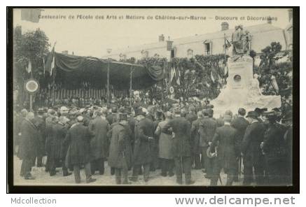 51 CHALONS-SUR-MARNE Centenaire De L'école Des Arts Et Métiers Discours Et Décorations - Châlons-sur-Marne