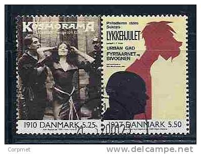 DENMARK  - Le 20e Siecle - I Et II - Se-tenant Pair - Yvert # 1239+1253 - VF USED - Used Stamps