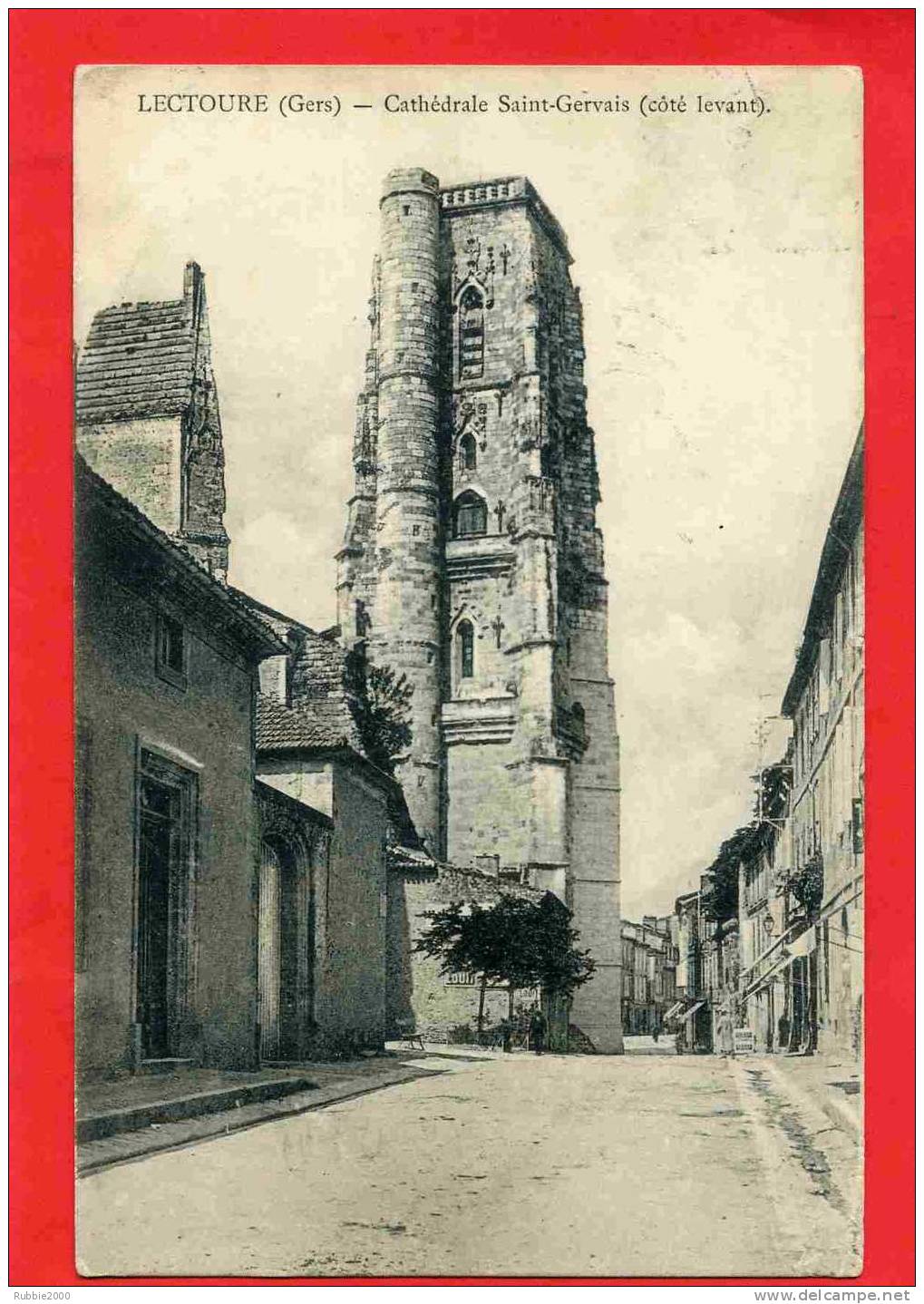 LECTOURE 1913 CATHEDRALE SAINT GERVAIS CARTE EN BON ETAT - Lectoure