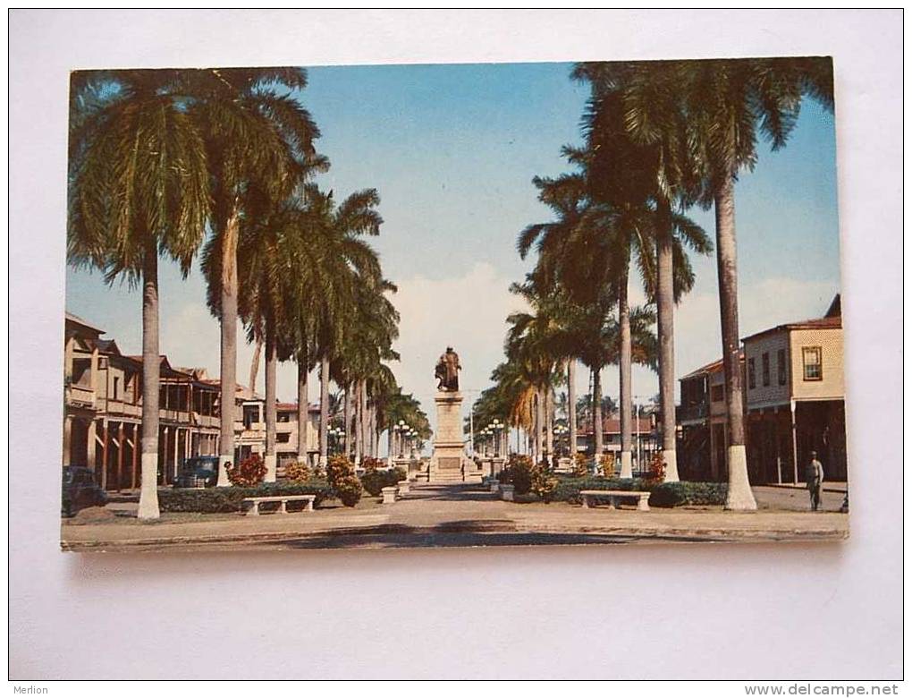 Panama Avenida Cenral -Estatua De Cristóbal Colon -  1960´s VF  D22043 - Panama