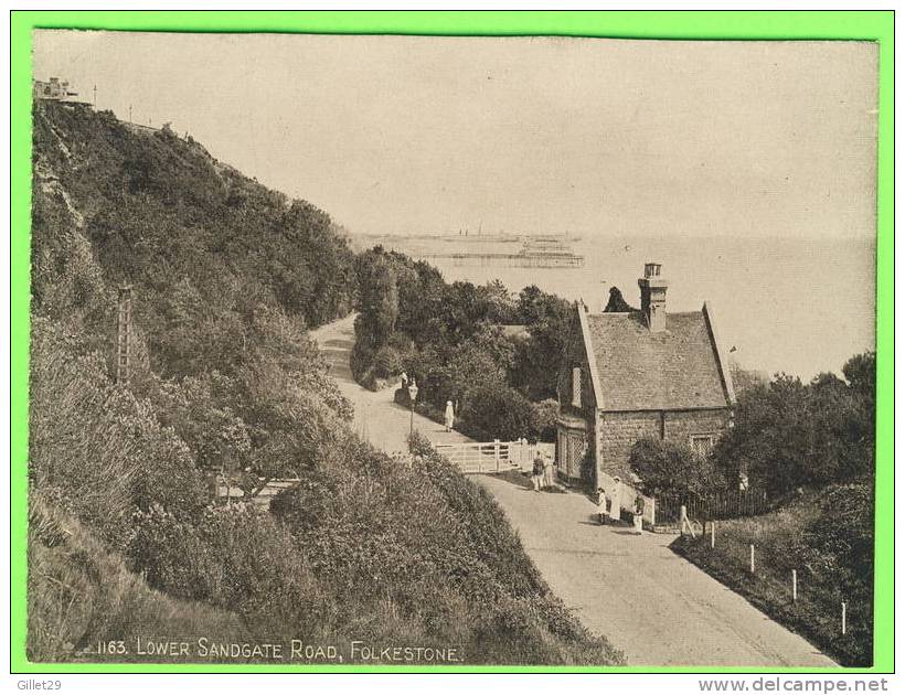 FOLKESTONE, UK - LOWER SANDGATE ROAD - ANIMATED - PUB. J. SALMON - - Folkestone