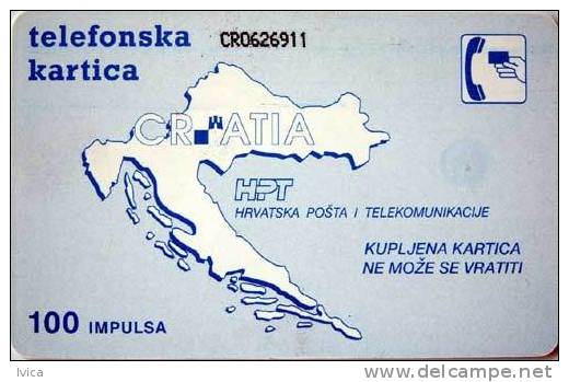 CROATIA - 1992/TK14 - MOBITEL - 1992 - Kroatien