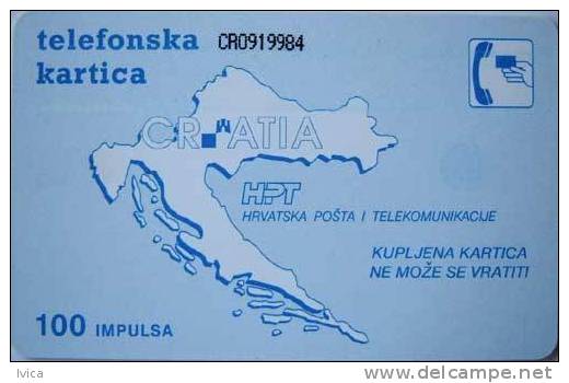 CROATIA - 1993/TK02 - GEMPLUS 2 - Gold Coin - 1993 - 20.000 - Kroatien