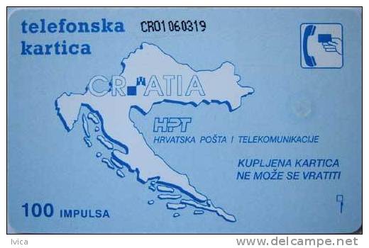 CROATIA - 1993/TK07 - VUKOVAR  Stamp - 1993 - Kroatien