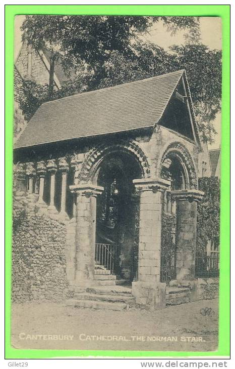 CANTERBURY, UK - CATHEDRAL - THE NORMAN STAIR - PUB. E. CROW & SON - - Canterbury