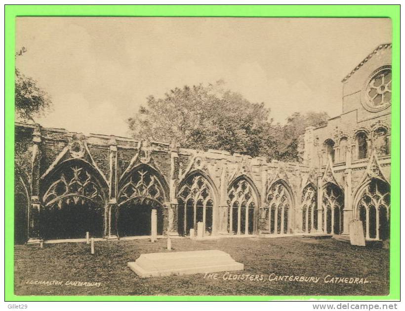 CANTERBURY, UK - CATHEDRAL - THE CLOISTERS - J. G. CHARLTON - - Canterbury