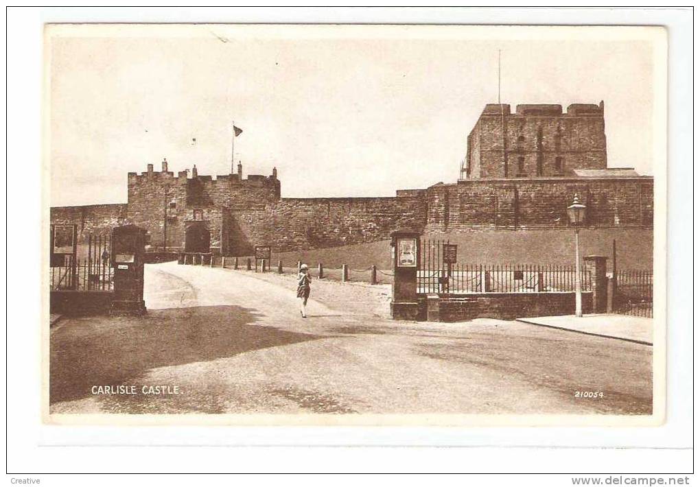 The Castle Carlisle Cumberland ,Valentine's Post Card - Carlisle