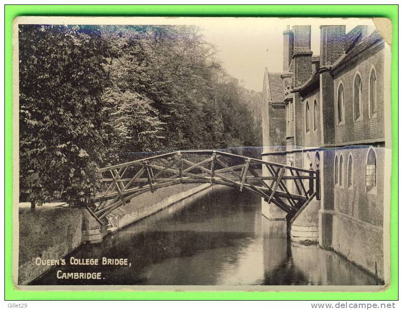 CAMBRIDGE, UK - QUEEN'S COLLEGE  BRIDGE - LAURIE & Mc CONNAL LTD - - Cambridge