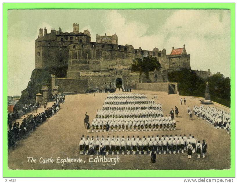 EDINBURGH,SCOTLAND - THE CASTLE ESPLANADE - ANIMATED - CARD IS WRITTEN - - Midlothian/ Edinburgh
