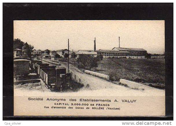 84 BOLLENE Usines Valuy, Briques & Pièces Spéciales, Carte Publicitaire, Ed ?, N°2, 192? - Bollene