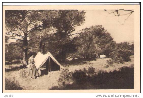 X020-féd. Française Des éclaireuses - Un Joli Coin De Camp En Provence - Scoutismo