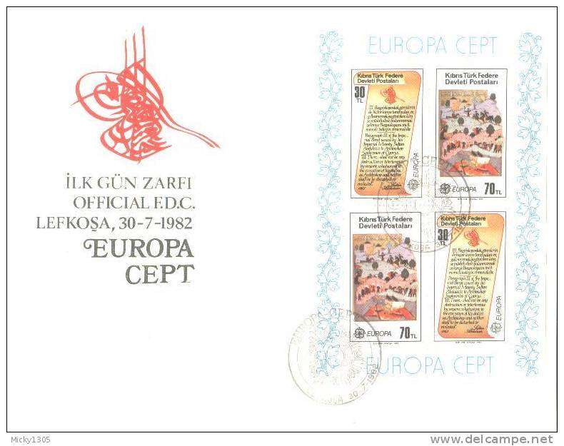 Türkisch Zypern / Cyprus Turkish Offices - Block 3 - FDC (#010) # - Lettres & Documents