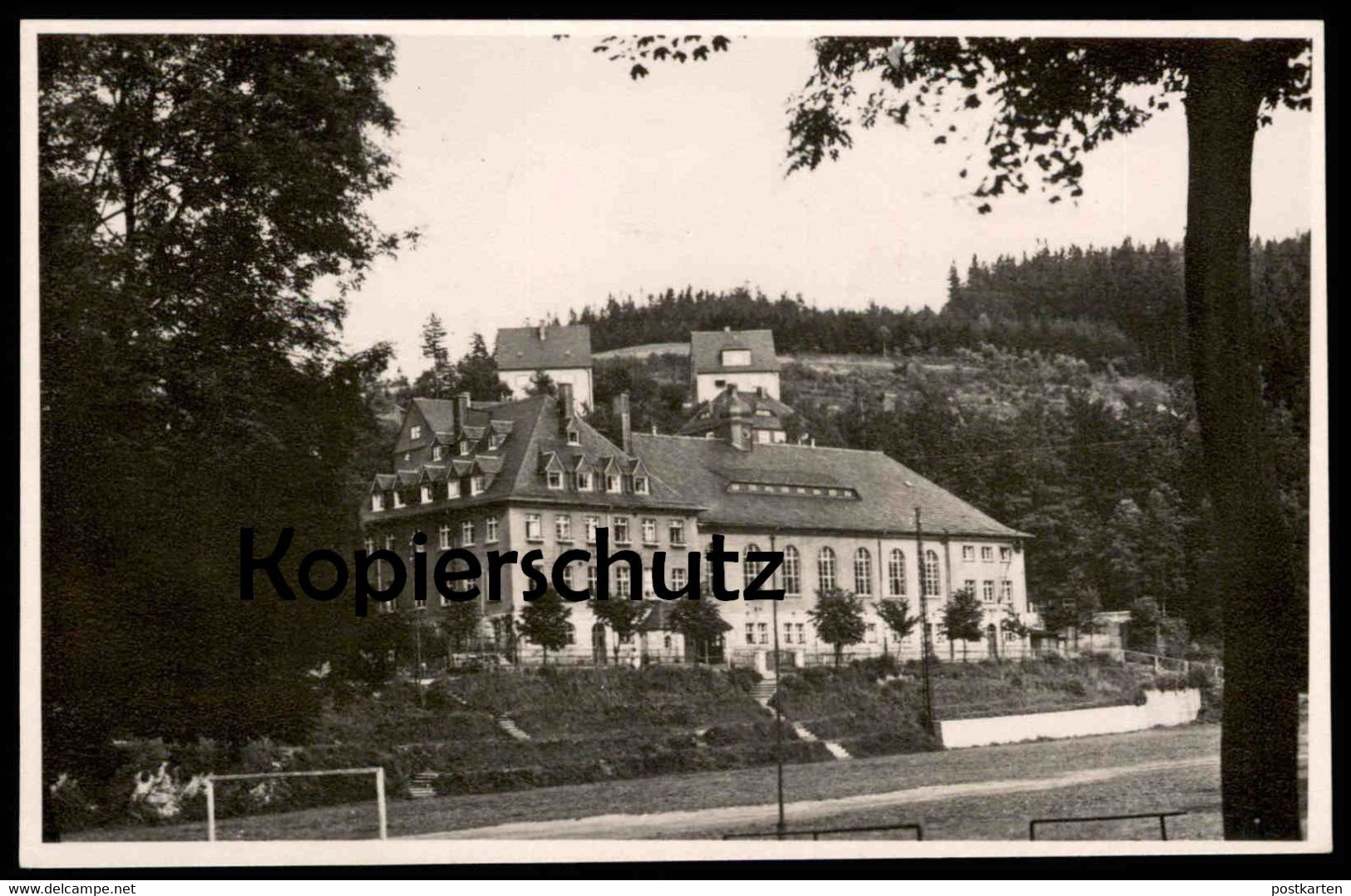 ÄLTERE POSTKARTE GORNSDORF VOLKSHAUS FUSSBALL PLATZ Bei Burkhardtsdorf Chemnitz Stollberg Stadion Stadium Stade Postcard - Burkhardtsdorf