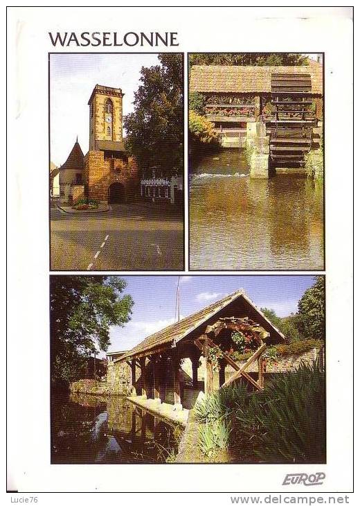 WASSELONNE -  Tour Du Château -  Lavoir -  Roue Du Moulin -  3 Vues - Wasselonne