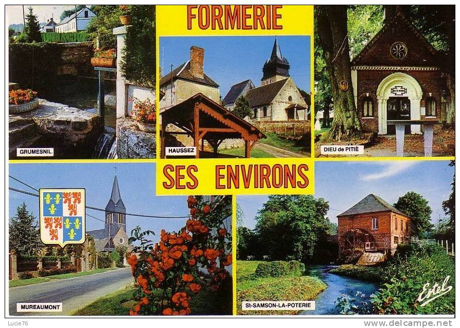 Environs De FORMERIE - 5 Vues : GRUMESNIL, HAUSSEZ, DIEU De PITIE, MUREAUMONT, ST SAMSON LA POTERIE - Formerie