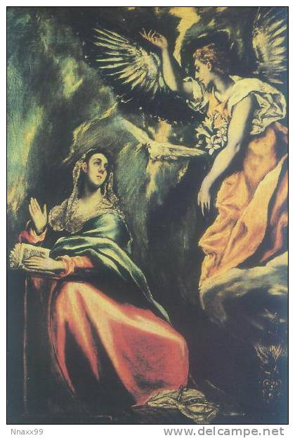 Art - Annunciation - Painted By El Greco, 1595~1600, Stored In Budapest Museum Of Fine Arts, Hungary - Pintura & Cuadros