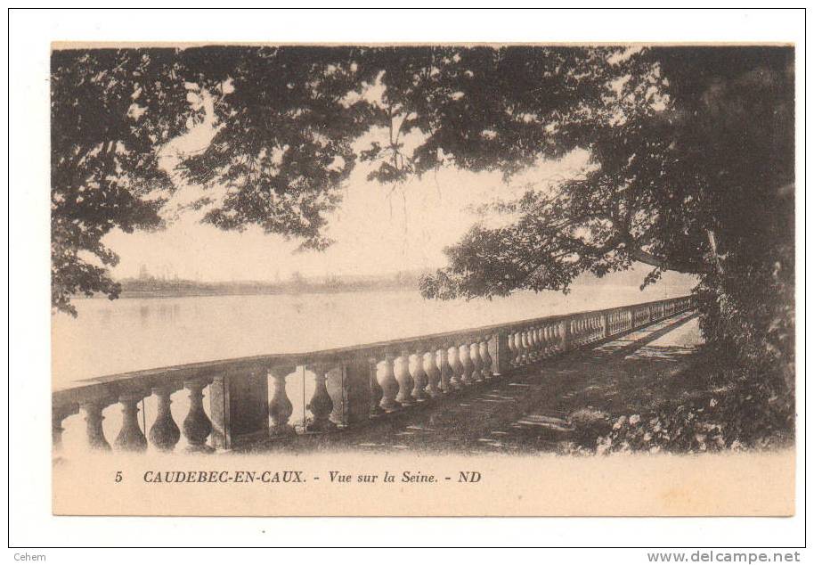 CAUDEBEC EN CAUX 76 VUE SUR LA SEINE #935 - Caudebec-en-Caux