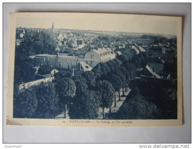 St Calais , Le College Et Vue Générale. - Saint Calais