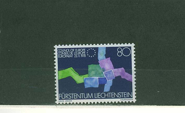 L0094 Adhésion Au Conseil De L Europe Liechtenstein 1979 Neuf ** 670 - Ungebraucht