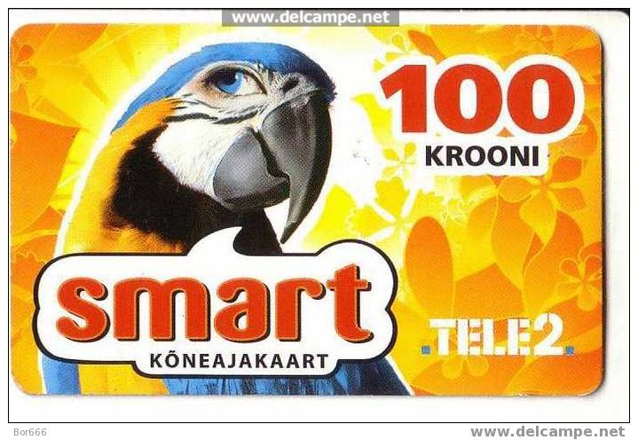 ESTONIA " Tele 2 " Mobile Call Card (board) - PARROT #3 - Estonia