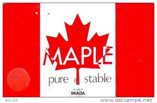 Telecarte CANADA Reliée (45) MAPLE  * Telefonkarte CANADA Verbunden - Phonecard CANADA RELATED - Japan - Kanada