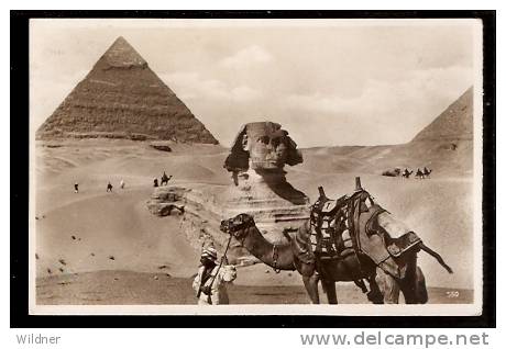 EGYPT - 1928 PIRAMIDE OF GISEH (SPHINX ) AND CAMELS - Altri & Non Classificati