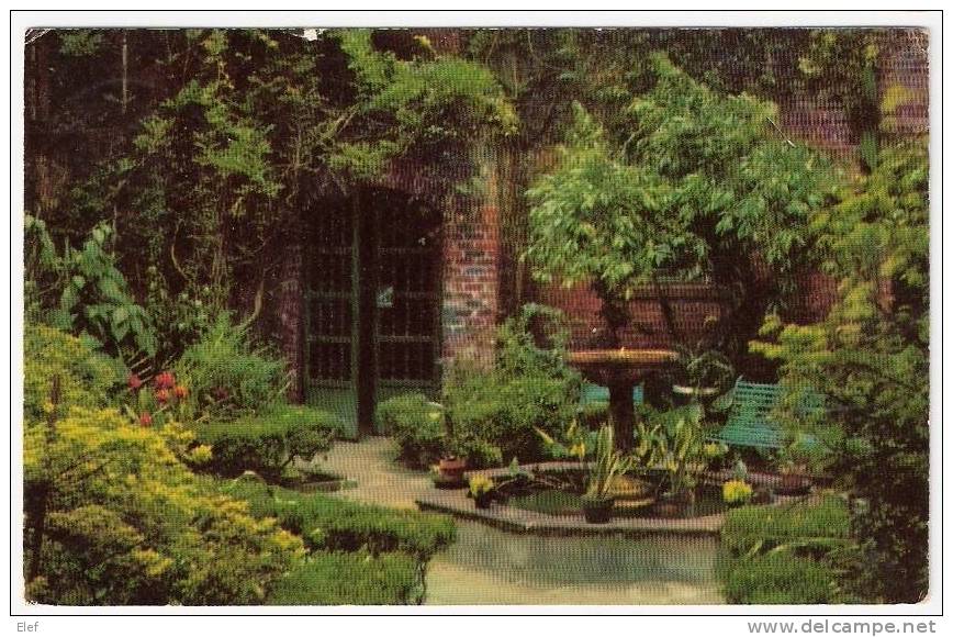 LITTLE THEATRE PATIO , Vieux Carré , 616 St.Peter Street , NEW ORLEANS , Louisiana ;1953 ;TB - New Orleans