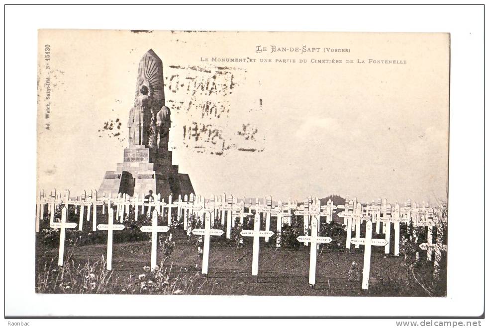 CPA---88---LE BAN-de-SAPT----MONUMENT----LA FONTENELLE - Charmes