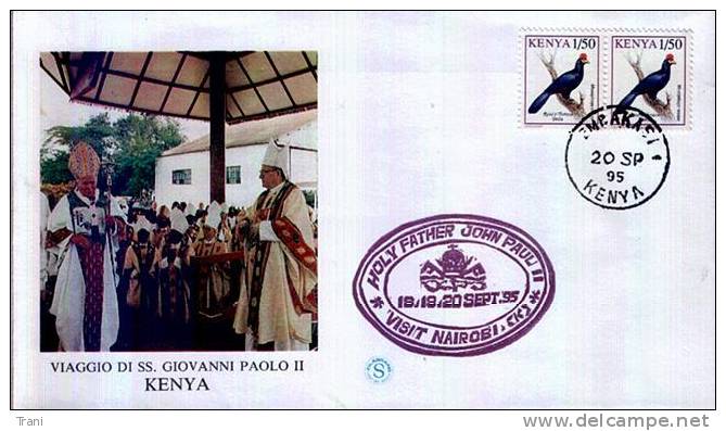 IL PAPA IN KENIA - Anno 1995 - Kenya (1963-...)