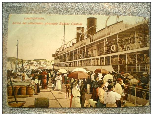 Lussinipiccolo,1909.(2262),Arrivo Barone Gautsch - Croatia