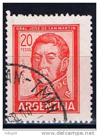 RA+ Argentinien 1967 Mi 957 San Martin - Usati