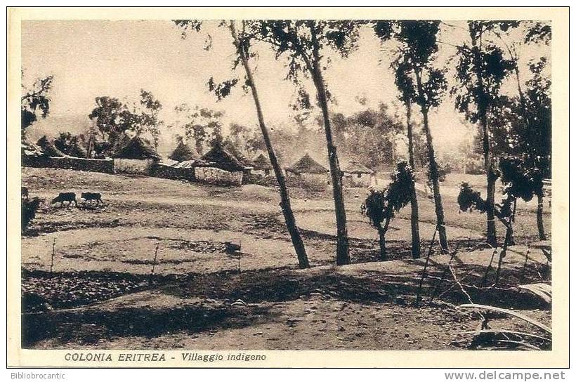 -ERYTREE - COLONIA ERITREA - VILLAGGIO INDIGENO - Eritrea