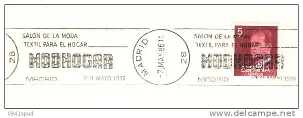 1986 Espagne Flamme  Textile Tessile  Mode Moda - Textil