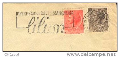 1960 Italia Targhetta Lilion  Textile Tessile - Textile