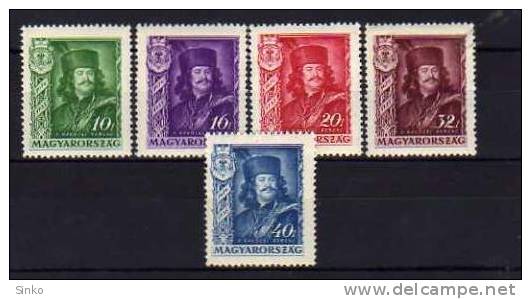 1935. Francis II Rakoczi (I.) - Unused Stamps