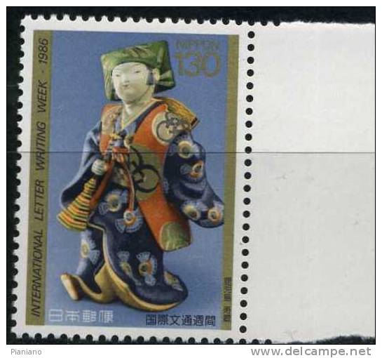 PIA - JAP - 1986 : Semaine Internationale De La Lettre écrite   - (Yv 1600) - Unused Stamps